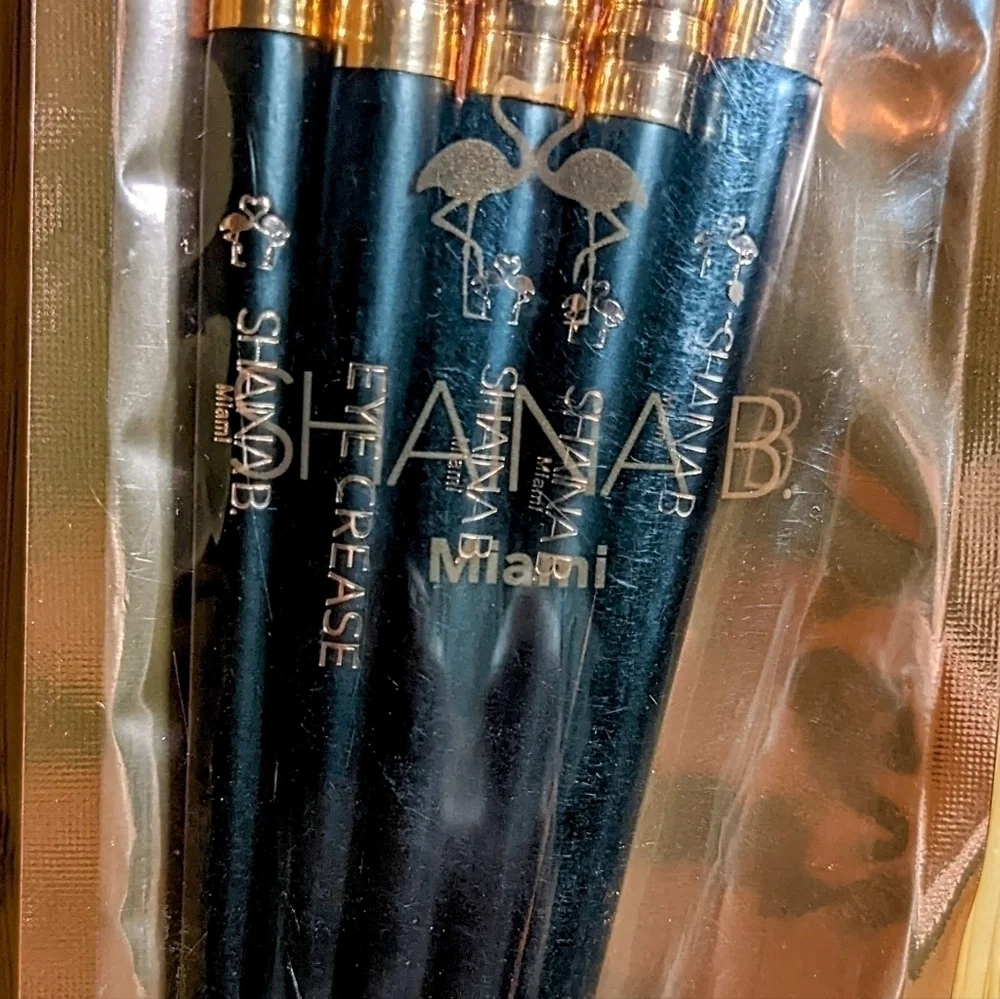 Rose Gold Eye Brush Set by Shaina B. Miami